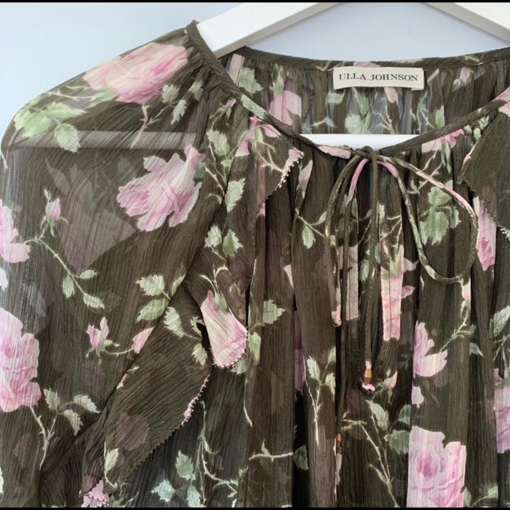 NWOT. Ulla Johnson Tilda silk floral blouse